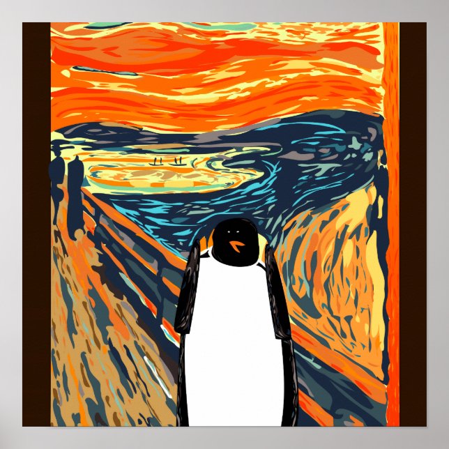 Munch penguin poster (Framsidan)
