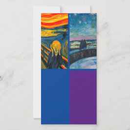 Munch, Skräm, Art Bookmark-kort Kort