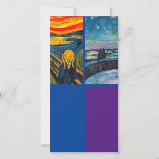 Munch, Skräm, Art Bookmark-kort Kort (Framsida)