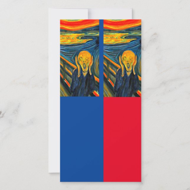 Munch, Skräm, Art Bookmark-kort Kort (Framsida)
