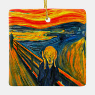 Munch the Scream Julgransprydnad Keramik