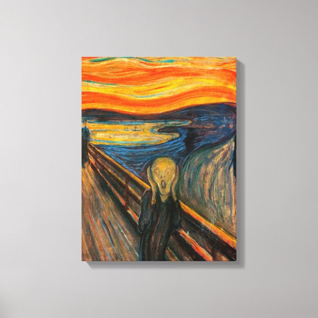 Munch the Skräm-Kanvastrycket Canvastryck (Framsida)