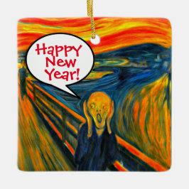 Munch the Skräm New Year Ceramic Ornament