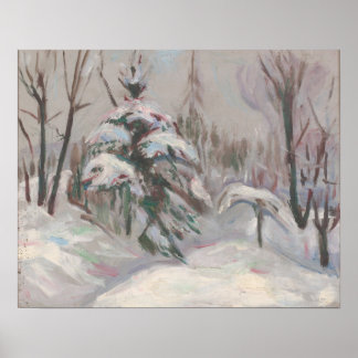 Munch - Vinter Skog 1927 Poster