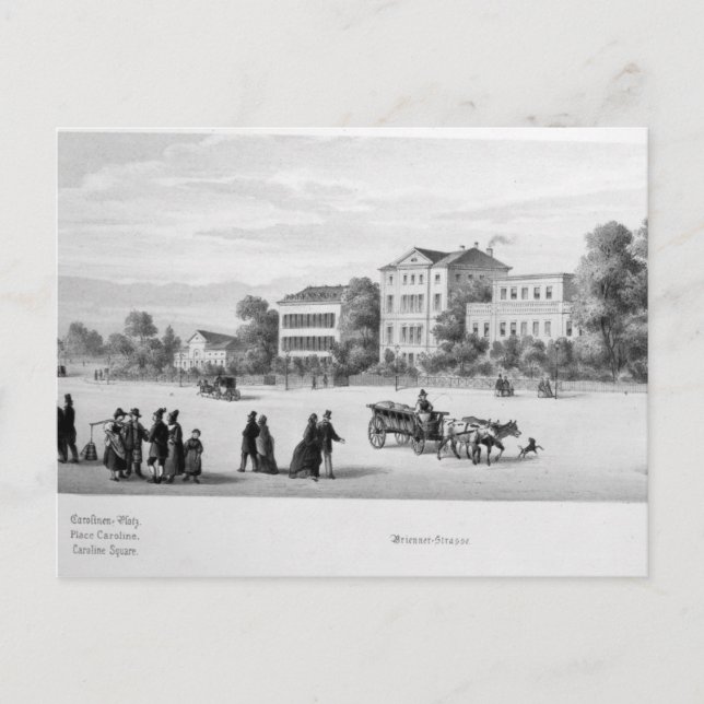 München, 1869 vykort (Framsida)