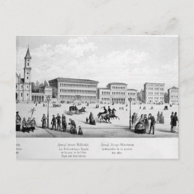 München, 1869 vykort (Framsida)