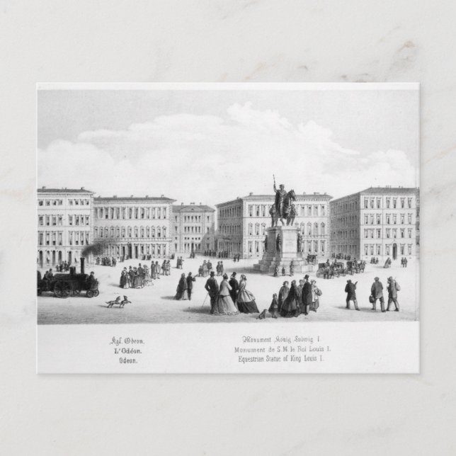 München, 1869 vykort (Framsida)