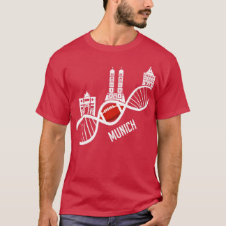 München American Football Skyline Bavaria Gift cla T Shirt