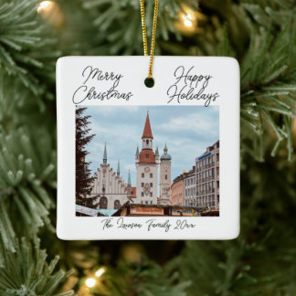 München anpassar julmarknaden Tysklant Julgransprydnad Keramik