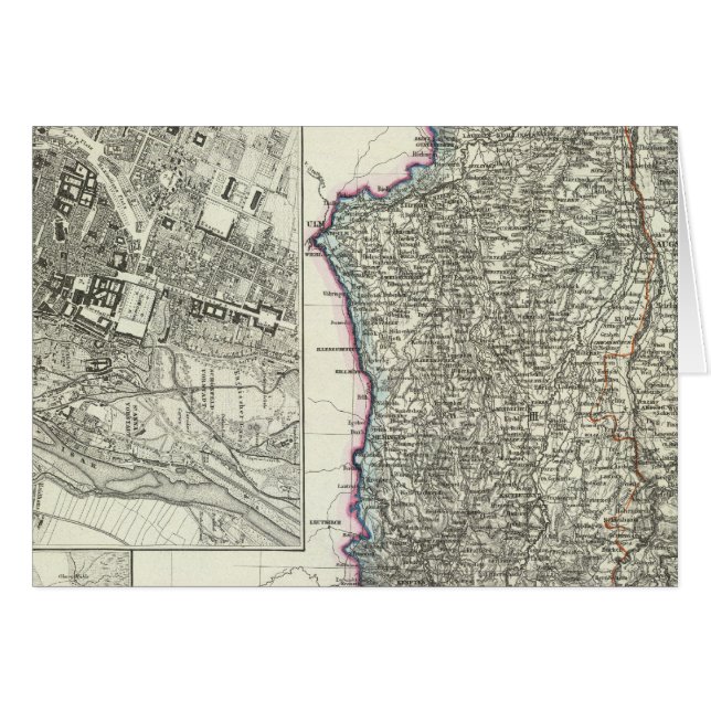 München, Augsburg, Bayern Hälsningskort (Framsidan Horizontal)