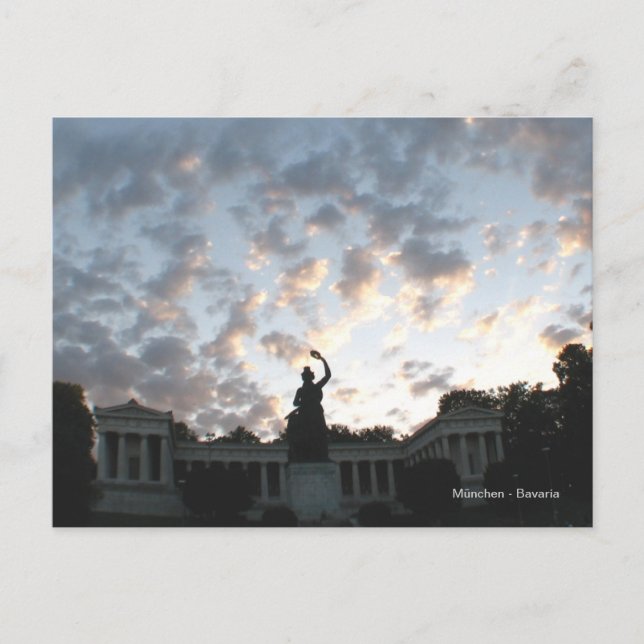 München - Bavaria an der Thersienwiese Vykort (Framsida)