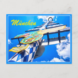 München Bavaria Tyskland Travel Vykort