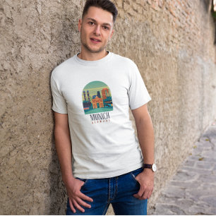 München Bavaria Tyskland Vintage resor T Shirt