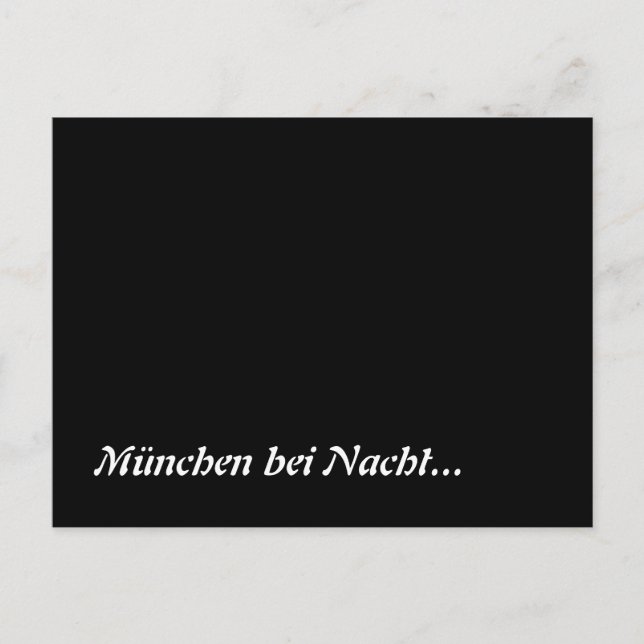 München bei Nacht Vykort (Framsida)