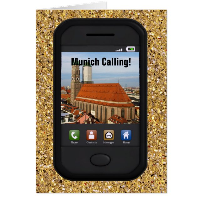 München Calling Hälsningskort (Framsidan)