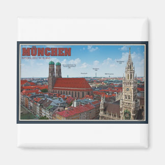 München Cityscape Magnet