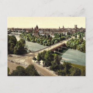 München från Maximilianeum, Bayern, Tyskland vi Vykort