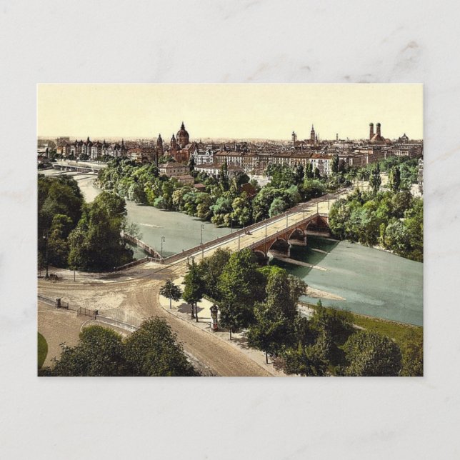 München från Maximilianeum, Bayern, Tyskland vi Vykort (Framsida)