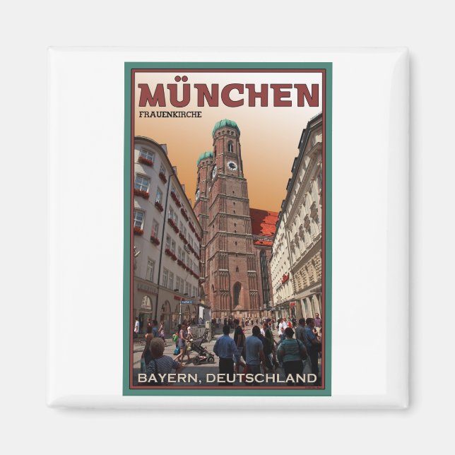 München - Frauenkirche Magnet (Framsidan)