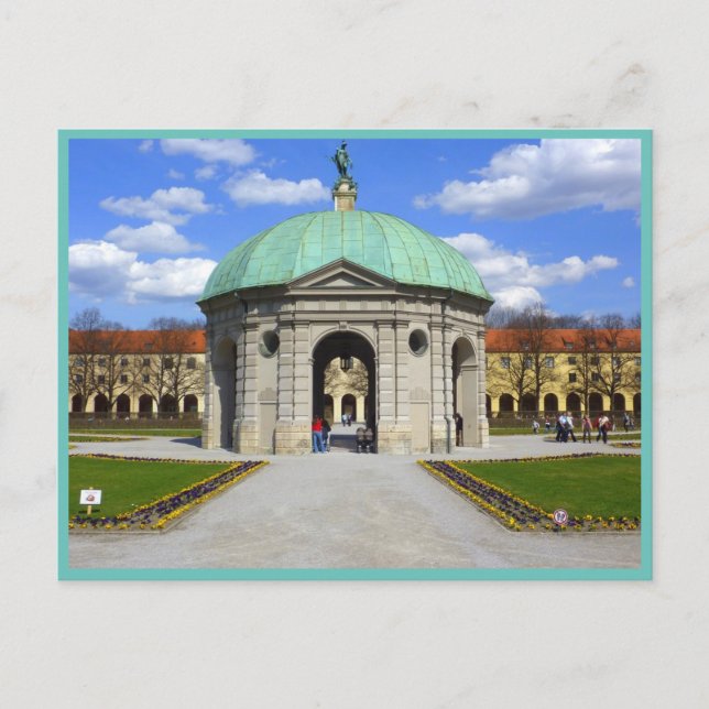 München Garden (Hofgarten) Vykort (Framsida)