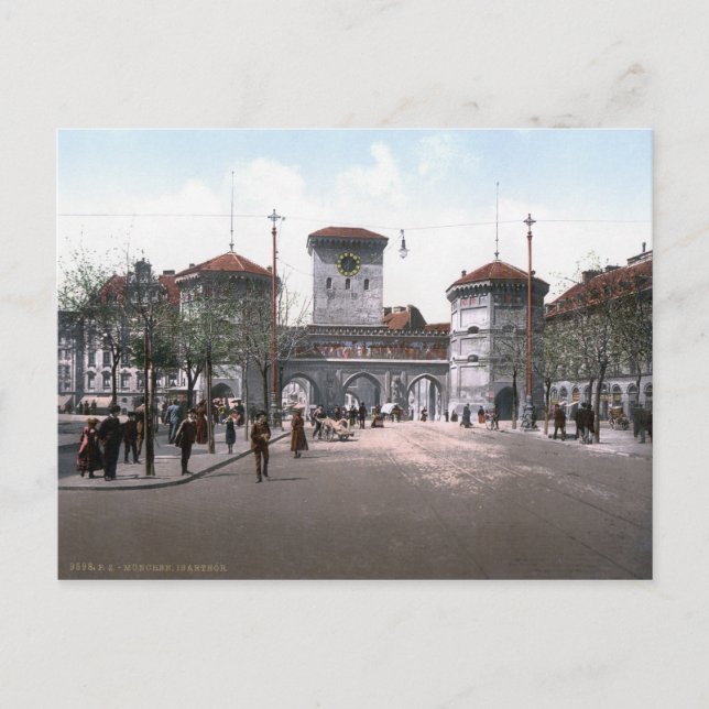 München Isartor Vykort (Framsida)