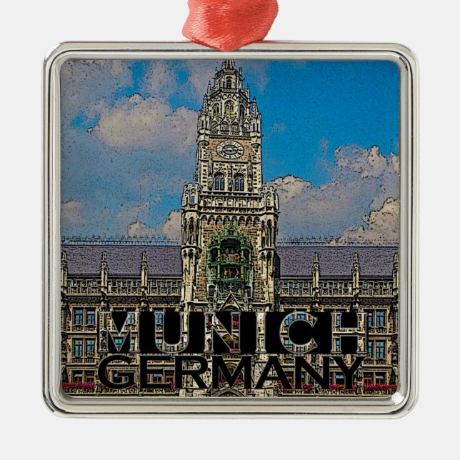 München Julgransprydnad Metall (Framsidan)