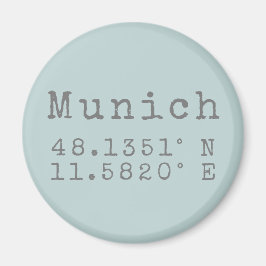 München Latitude och longitud Magnet