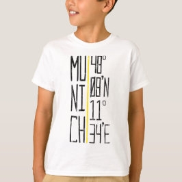 München München Coordinates Tee, Tyskland Tee Shirt