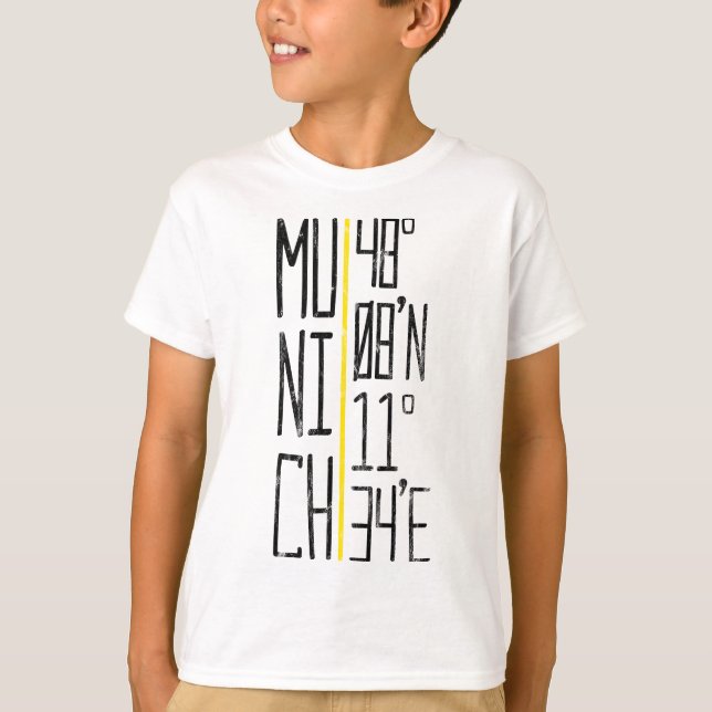 München München Coordinates Tee, Tyskland Tee Shirt (Framsida)