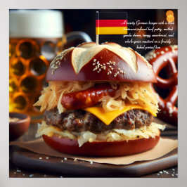 München Munchies: Brat Burger Bonanza Poster