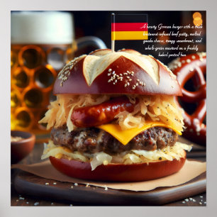 München Munchies: Brat Burger Bonanza Poster