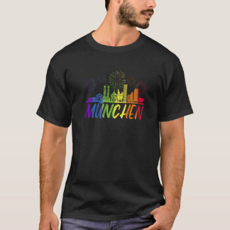 München Pride Skyline Pride Parad München T Shirt