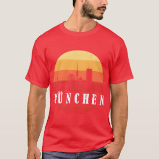 München Retro Siluett vänner T Shirt