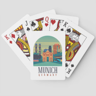 München Tyskland Canvas Casinokort