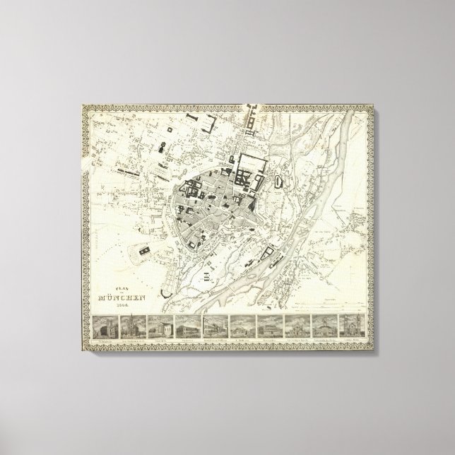 München, Tyskland Canvastryck (Framsida)