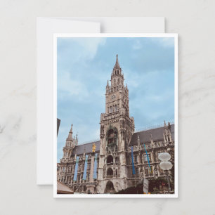 München, Tyskland Färgrik Europa Vykort