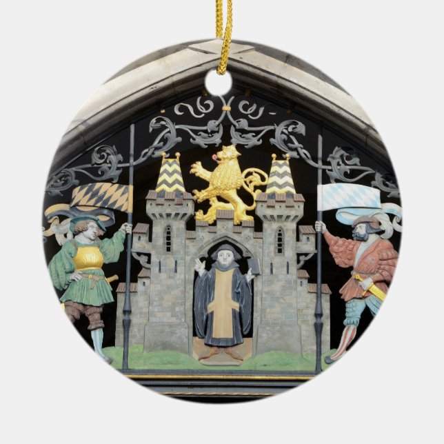 München, Tyskland Julgransprydnad Keramik (Framsidan)