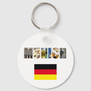 München Tyskland Nyckelring