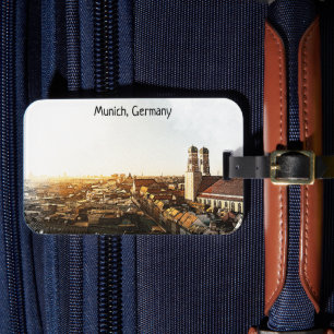 München Tyskland Panorama-vy Bagagebricka