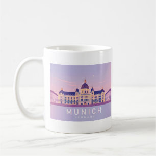 München Tyskland Pastel Travel Design Kaffemugg