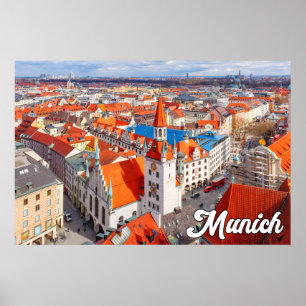München, Tyskland Poster
