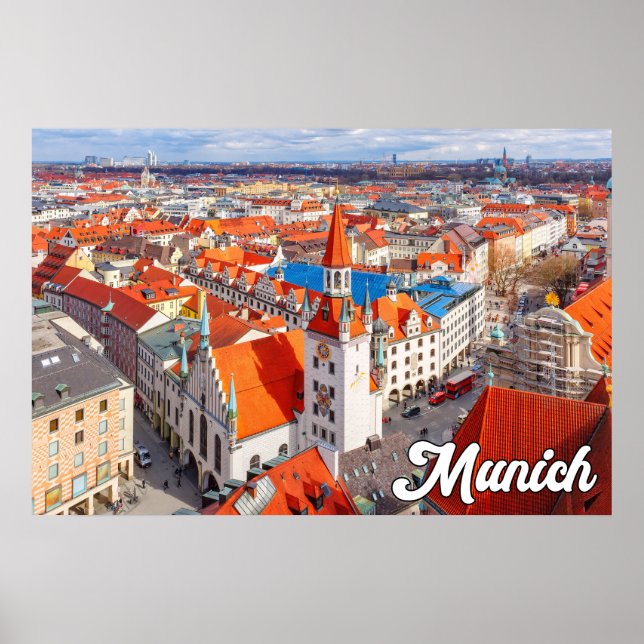 München, Tyskland Poster (Framsidan)