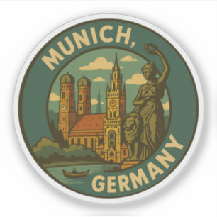 München Tyskland Stad Konst Klistermärken