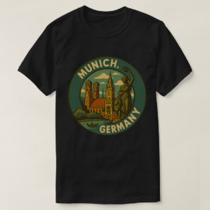 München Tyskland Stad Konst T Shirt