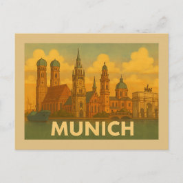 München Tyskland Stad Konst Vykort