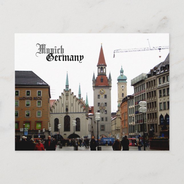 München Tyskland Travel Souvenir Vykort (Framsida)