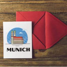 München Tyskland Travel Vintage Vykort