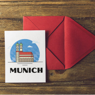 München Tyskland Travel Vintage Vykort
