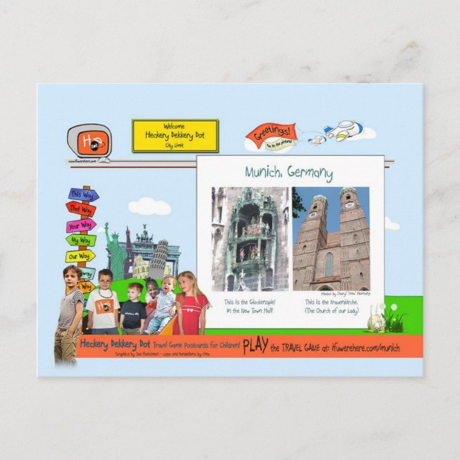 München, Tyskland Vykort (Framsida)