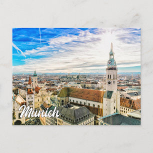 München, Tyskland Vykort